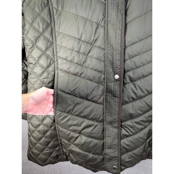 Andrew Marc New York Womens XL Full Zip Quilted Puffer Long Sleeve Jacket Coat - Picture 3 of 12